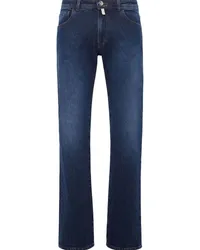 Billionaire Tief sitzende Straight-Leg-Jeans Blau