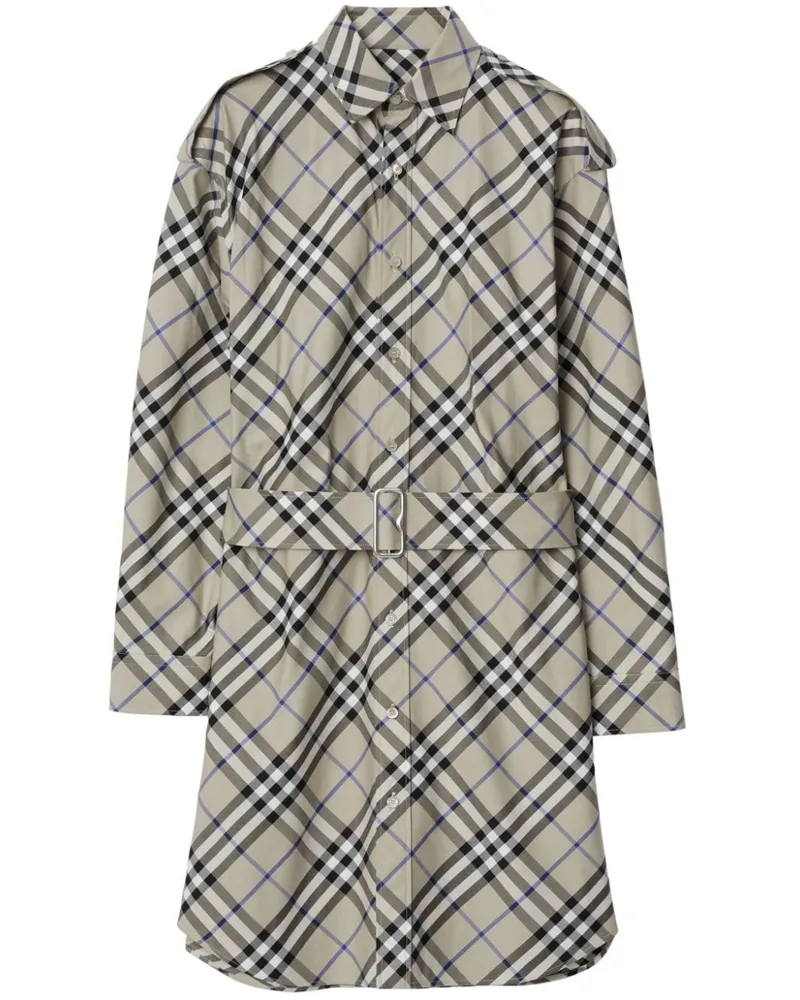 Burberry Hemdkleid mit Vintage-Check - Nude Nude