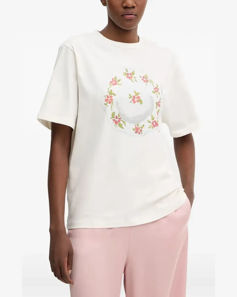 Stine Goya floral-print T-shirt - Weiß Weiß