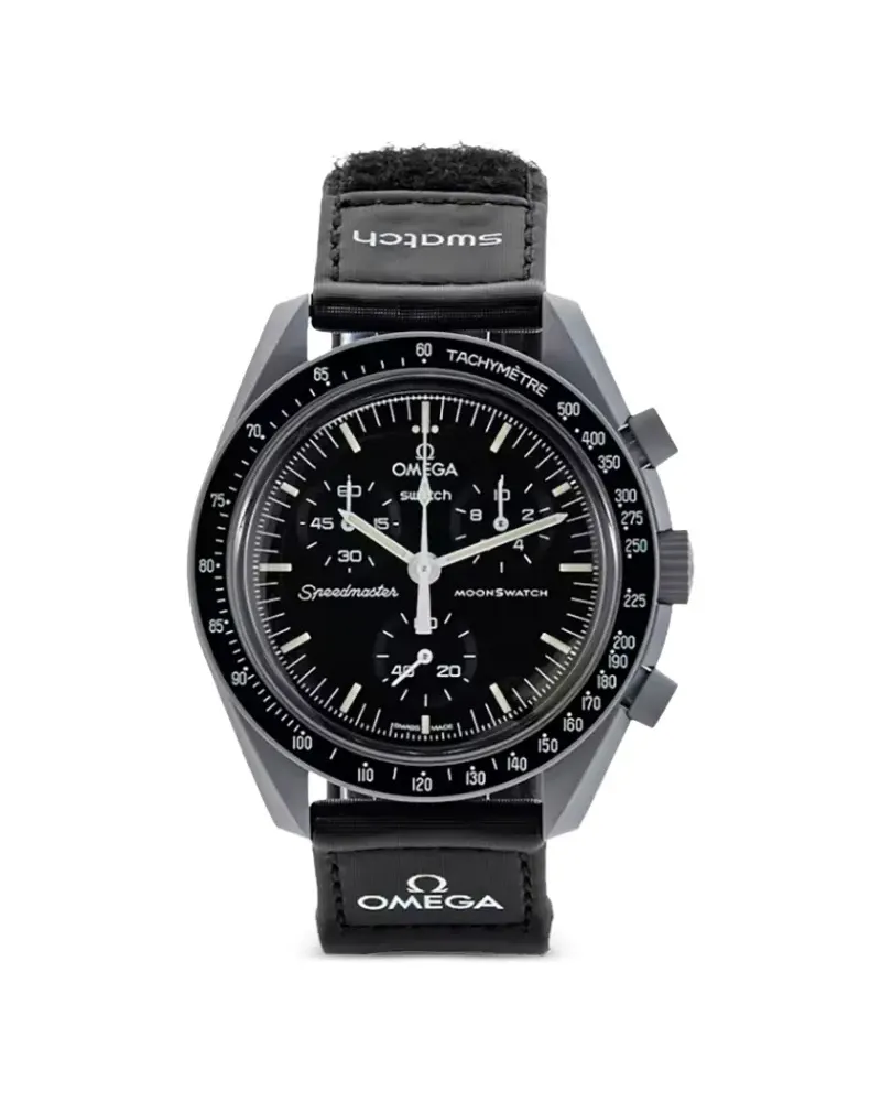 Omega x Swatch Moonswatch Mission to the Moon Armbanduhr 42mm - Schwarz Schwarz