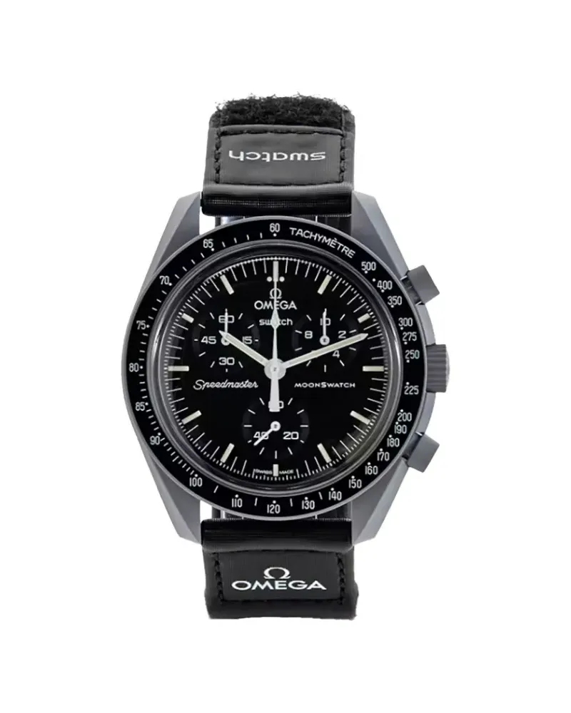 Omega xSwatch Moonswatch Mission to the Moon 42mm watch - Schwarz Schwarz