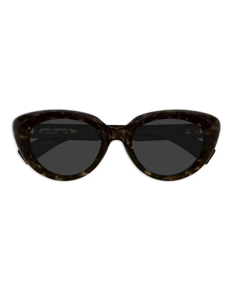 Saint Laurent Sonnenbrille mit Cat-Eye-Gestell - Braun Braun