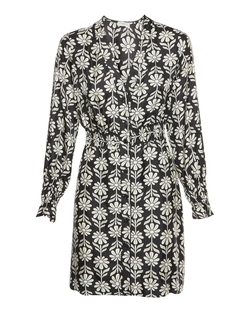 Sandro Illiana floral-print mini dress - Schwarz Schwarz