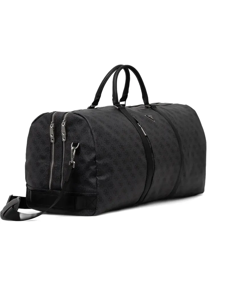 Guess monogram-pattern holdall - Schwarz Schwarz