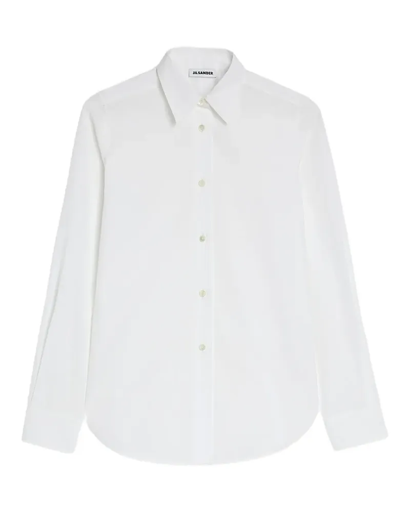 Jil Sander Leichtes Popeline-Hemd - Weiß Weiß
