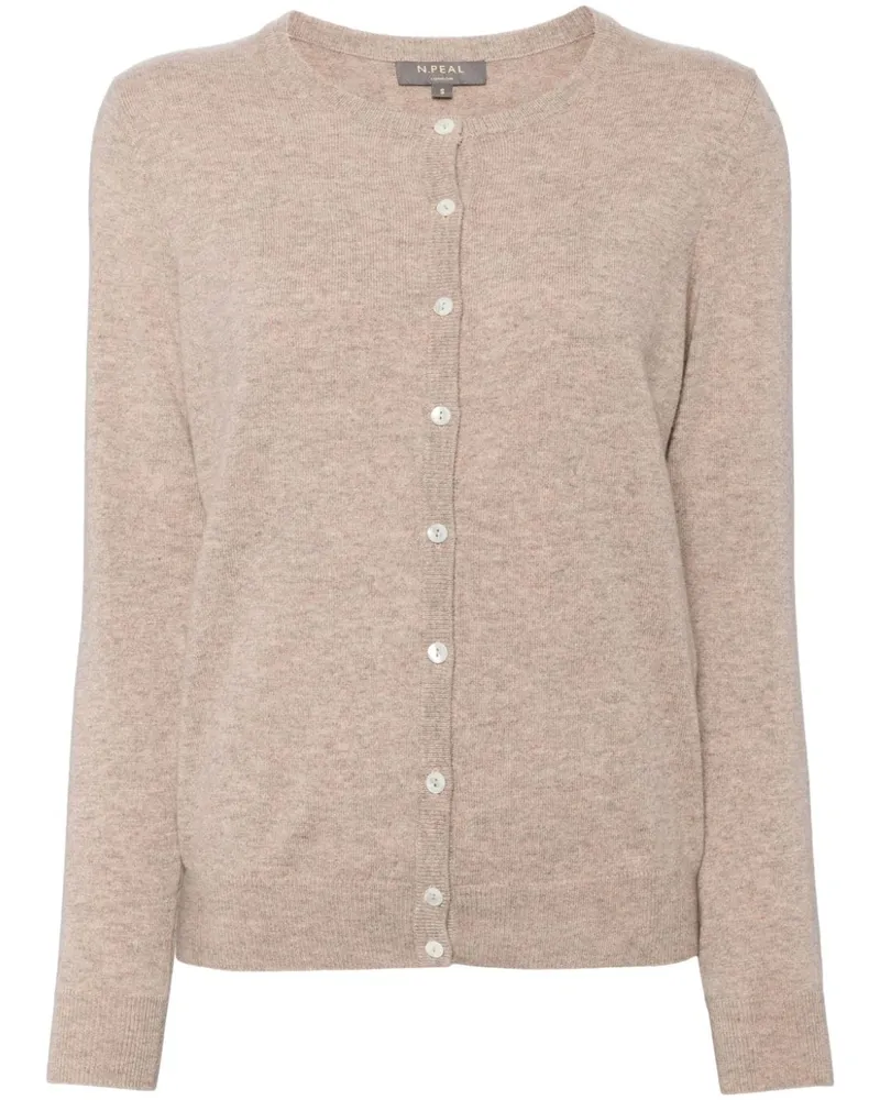 N.Peal Olivia Cardigan aus Bio-Kaschmir - Braun Braun