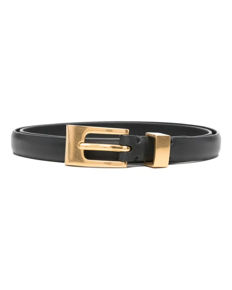 The Row Downtown buckled leather belt - Schwarz Schwarz