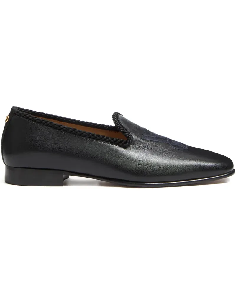 Valentino Garavani Bestickte Loafer - Schwarz Schwarz