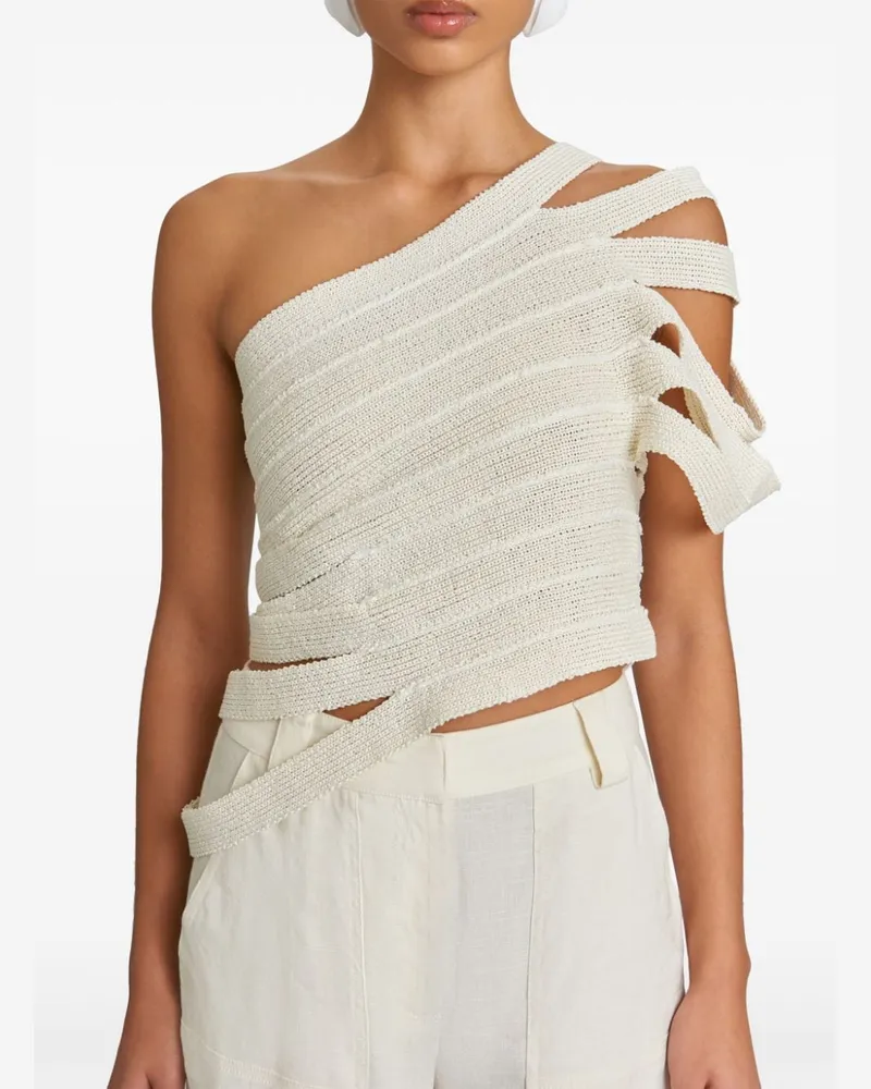 Cult Gaia Sashi Strickoberteil - Weiß Weiß