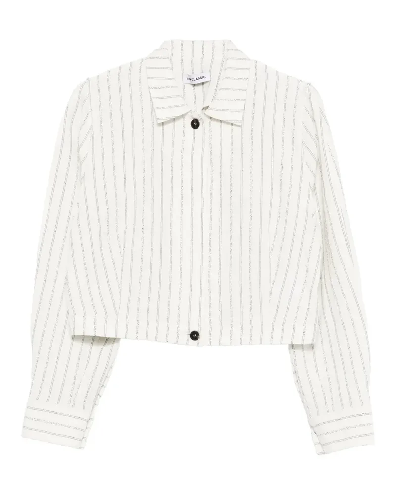 LOW CLASSIC striped jacket - Weiß Weiß