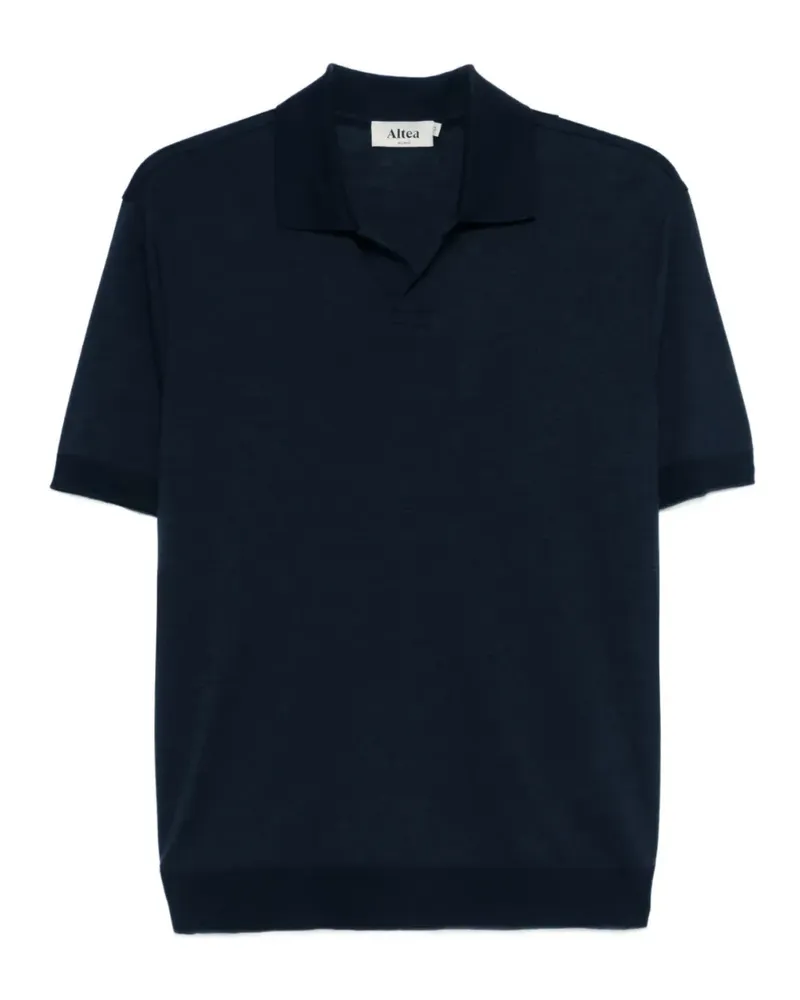 Altea T-Shirt mit Knöpfen - Blau Blau