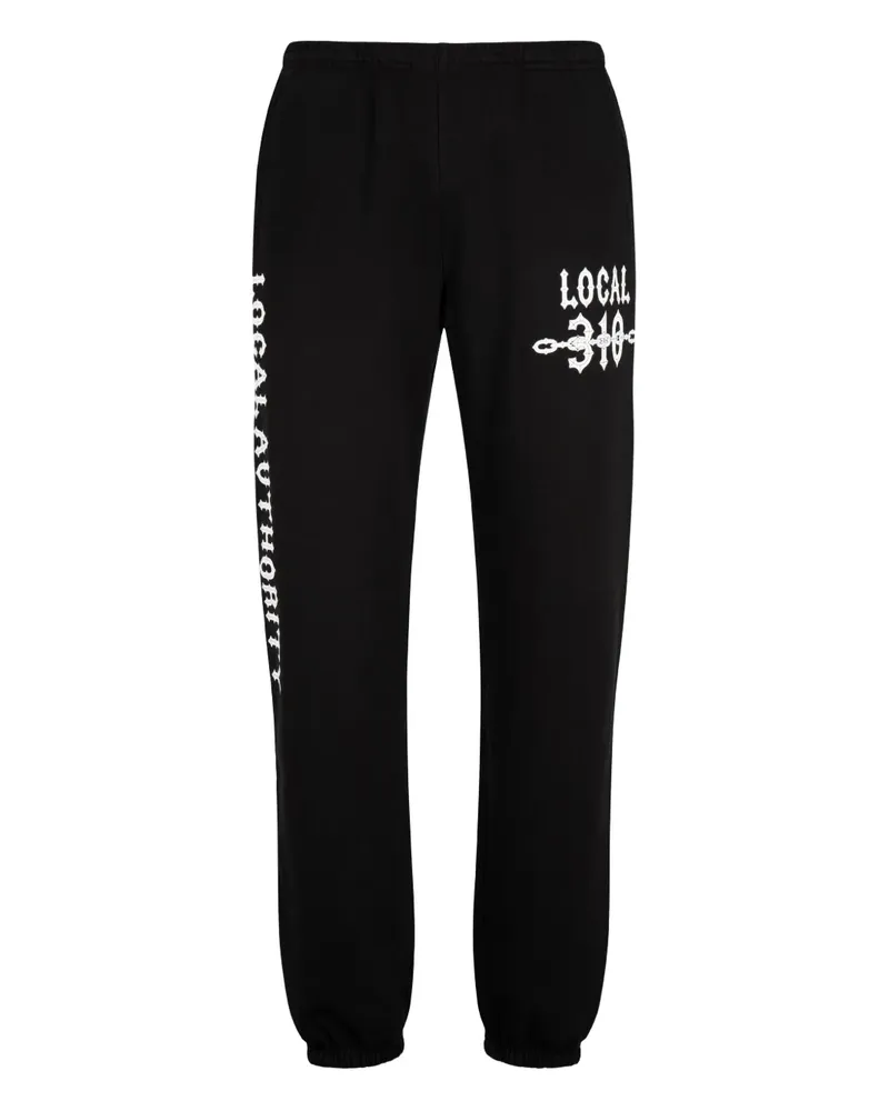 Local Authority Jogginghose mit Ketten-Print - Schwarz Schwarz