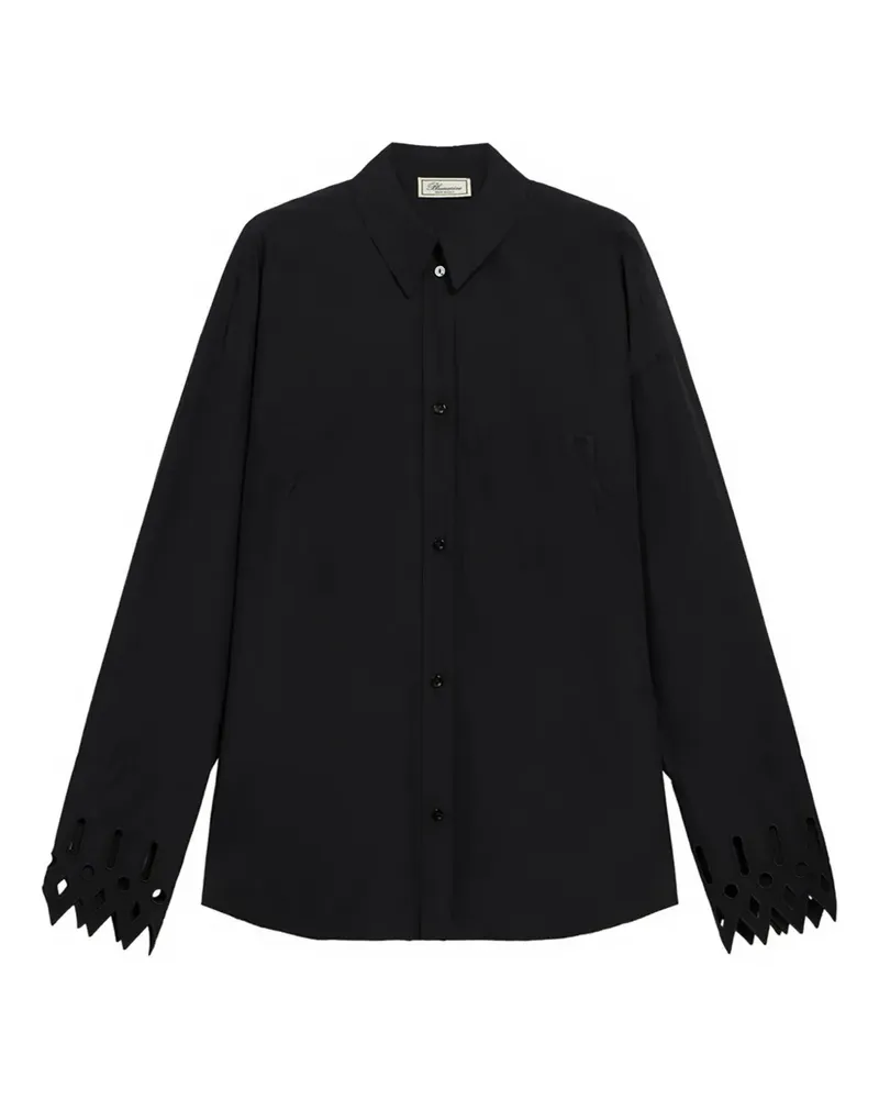 Blumarine Hemd mit aufgesetzter Tasche - Schwarz Schwarz