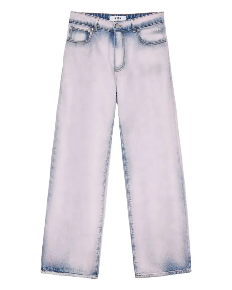 MSGM logo jeans - Rosa Rosa