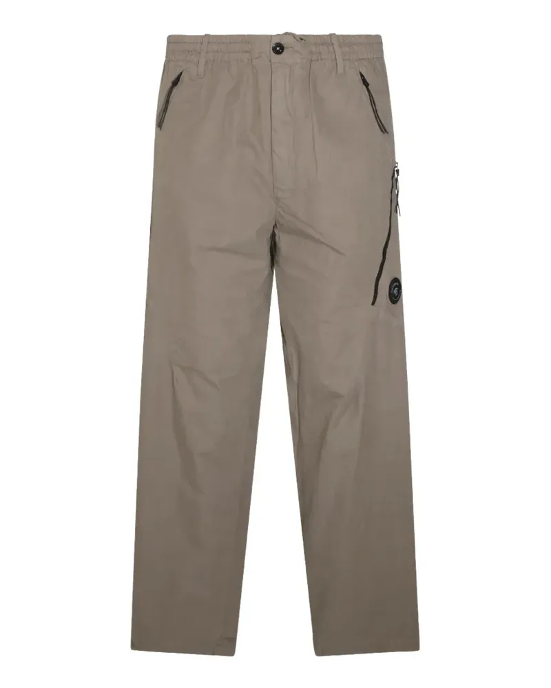 C.P. Company Gerade Hose mit Linsen-Detail - Nude Nude