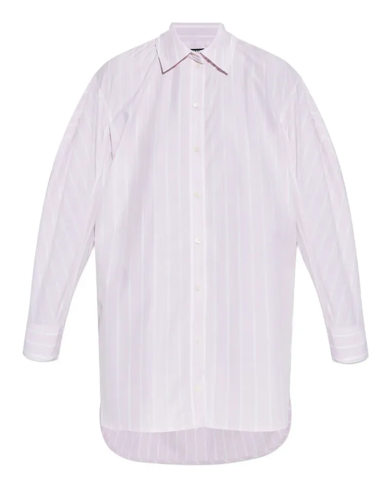 Jacquemus Gestreiftes Hemdkleid - Rosa Rosa