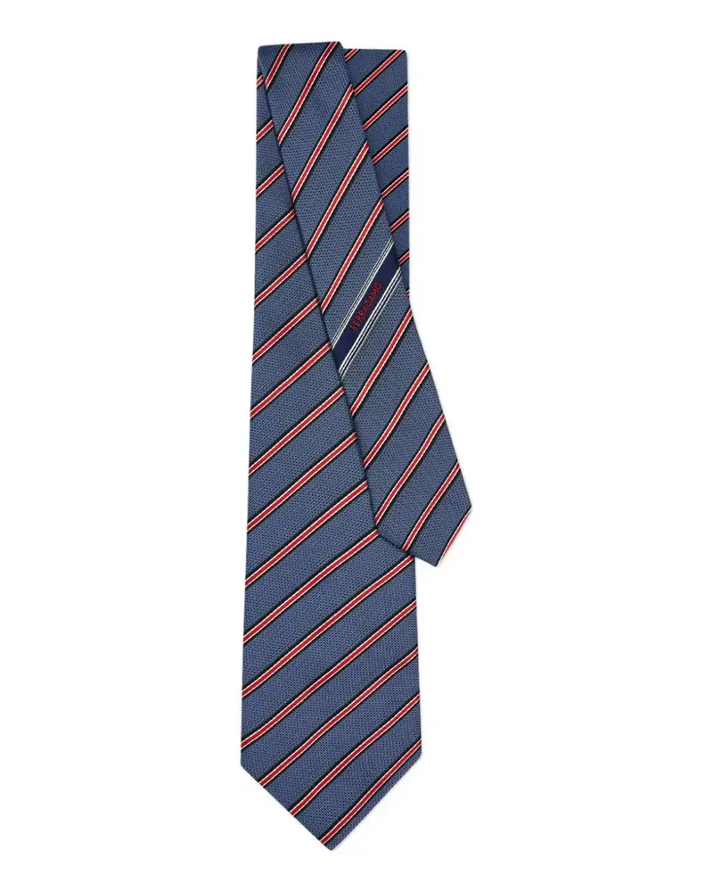 Ferragamo Krawatte aus Jacquard - Blau Blau