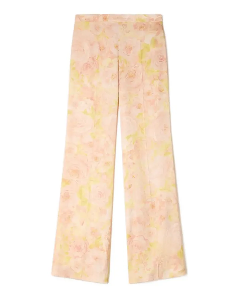 Sandro Hose mit Blumenmuster - Orange Orange