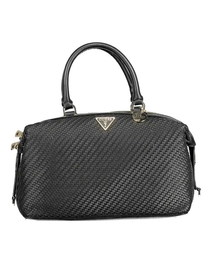 Guess woven top-handle bag - Schwarz Schwarz