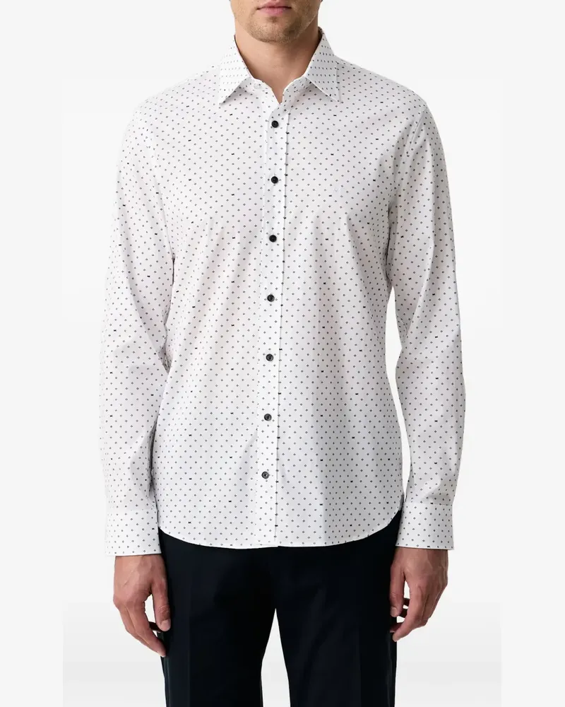 Michael Kors logo-embroidered shirt - Weiß Weiß