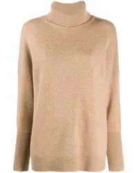 Chinti & Parker Kaschmirpullover mit Stehkragen Nude