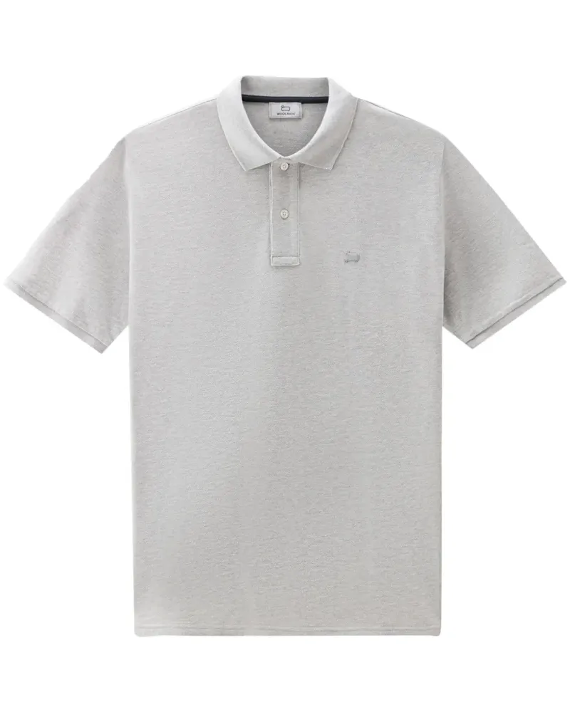 Woolrich Poloshirt mit Logo-Stickerei - Grau Grau
