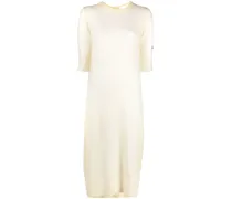 Kleid mit Logo-Stickerei - Nude