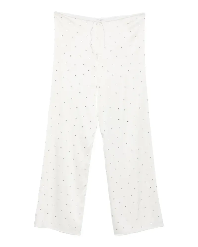 Oséree crystal-embellished drawstring trousers - Weiß Weiß