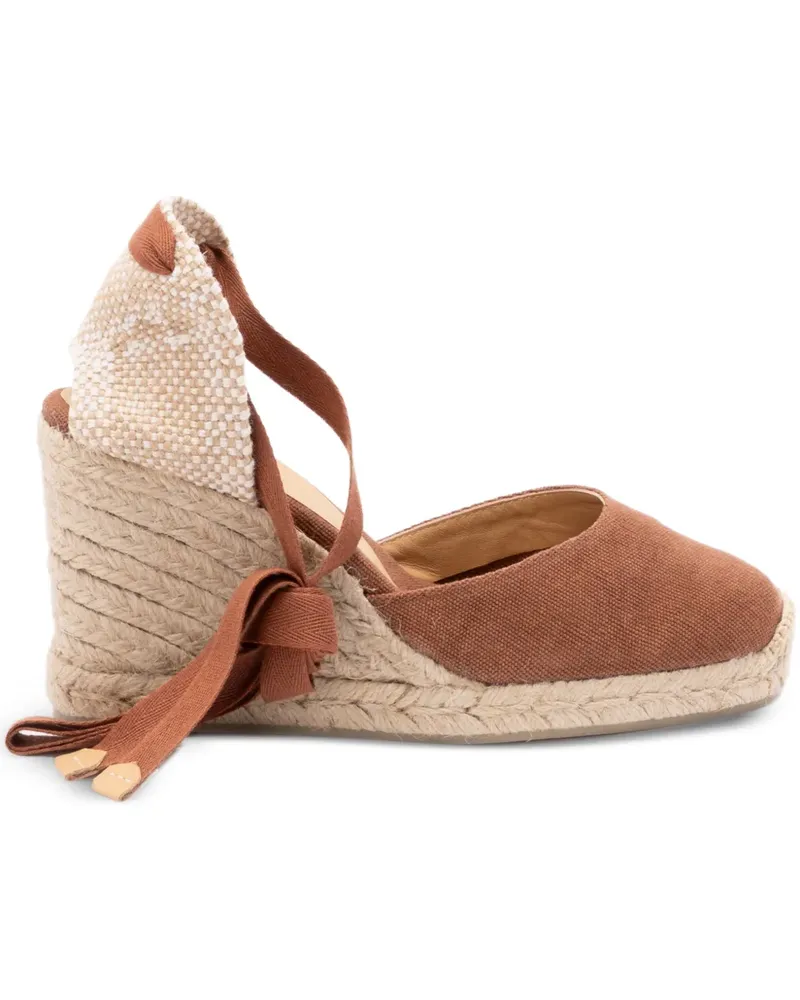 Castañer Wedge-Espadrilles mit Schleife - Braun Braun