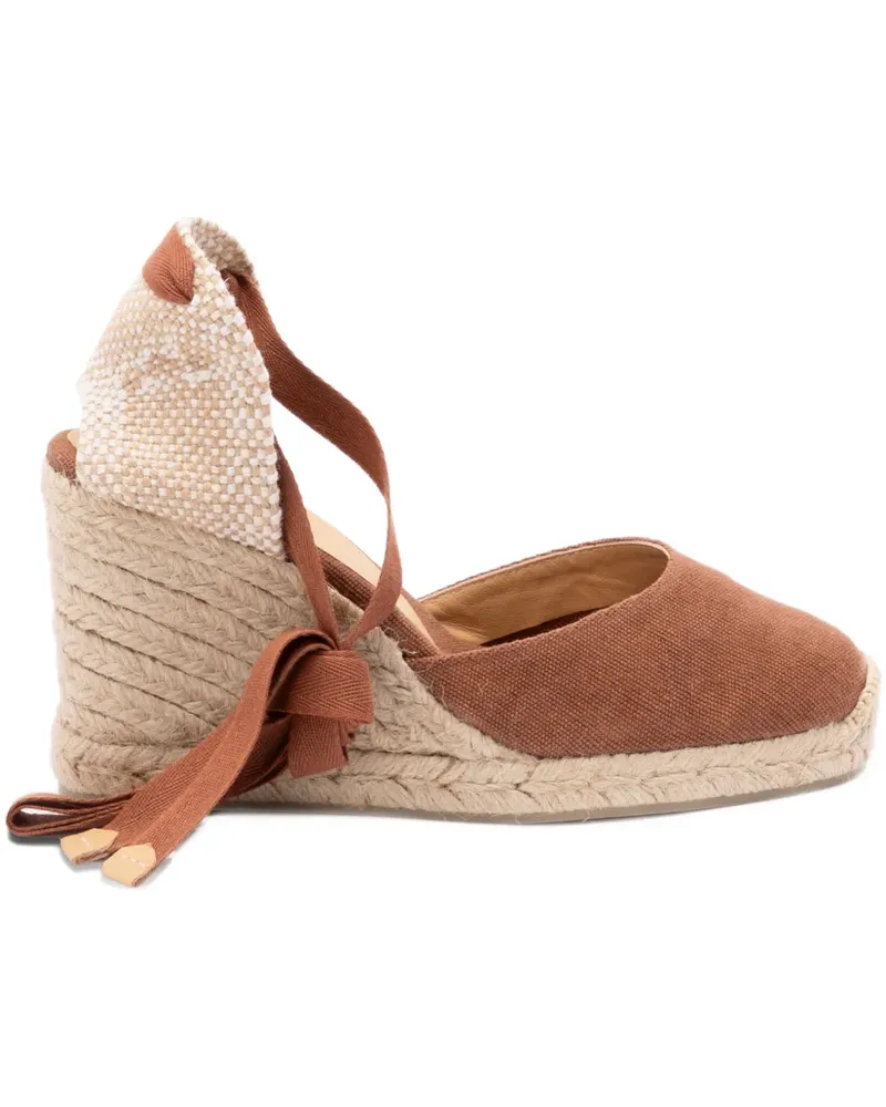 Castañer ribbon wedge espadrilles - Braun Braun