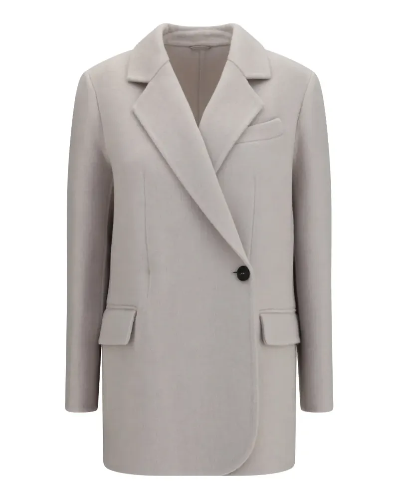 Brunello Cucinelli Blazer mit fallendem Revers - Grau Grau