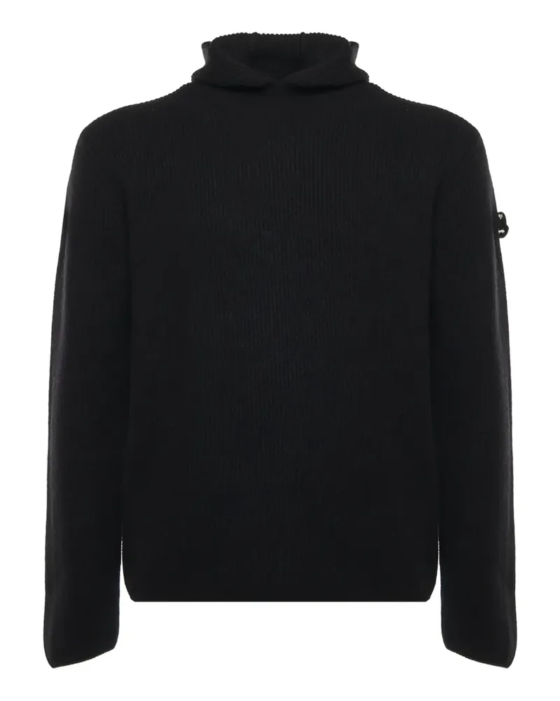Moncler x Jil Sander ribbed hoodie - Schwarz Schwarz
