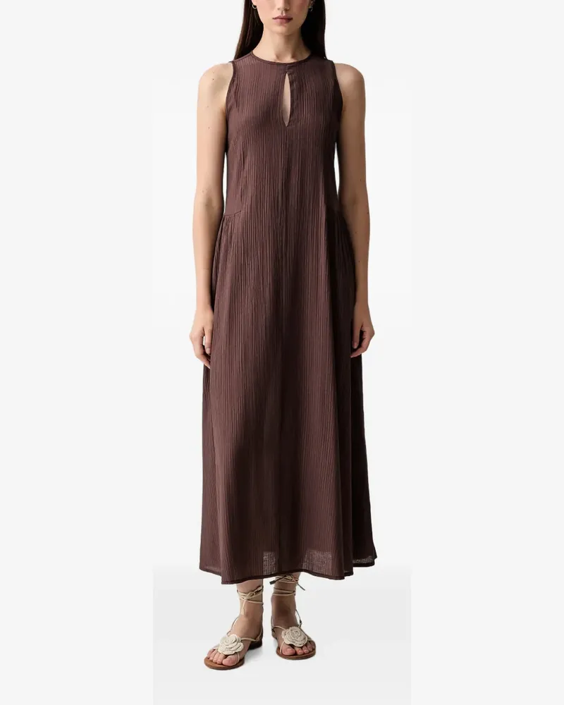 VICOLO key-hole midi dress - Braun Braun