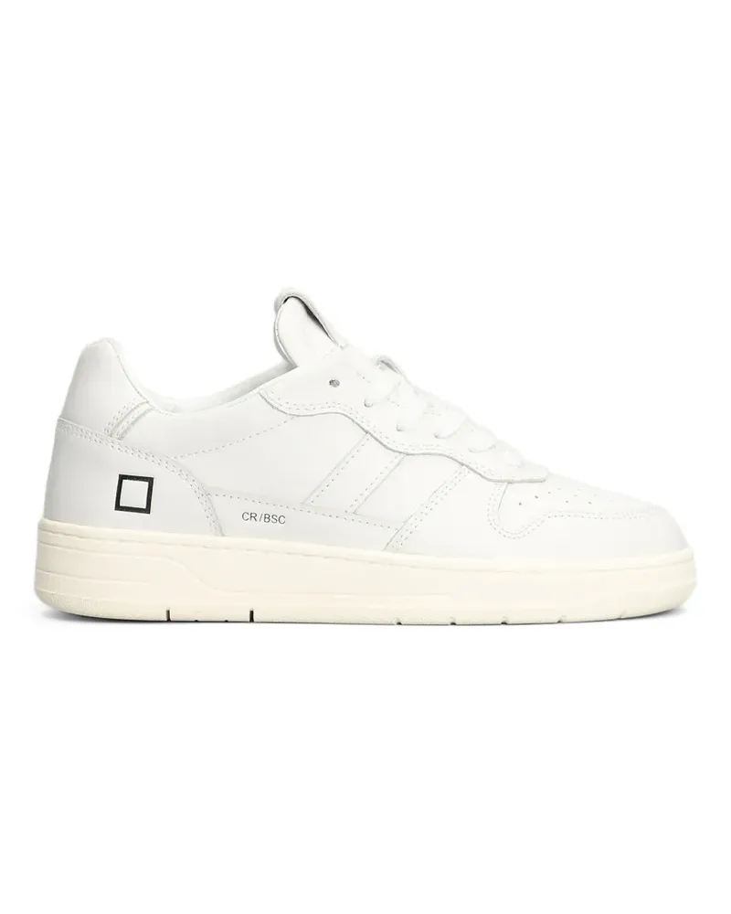 D.A.T.E. Court 2.0 Basic Sneakers mit perforierten Einsätzen - Weiß Weiß