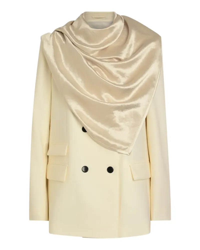 Maria Mcmanus double-breasted layered blazer - Nude Nude