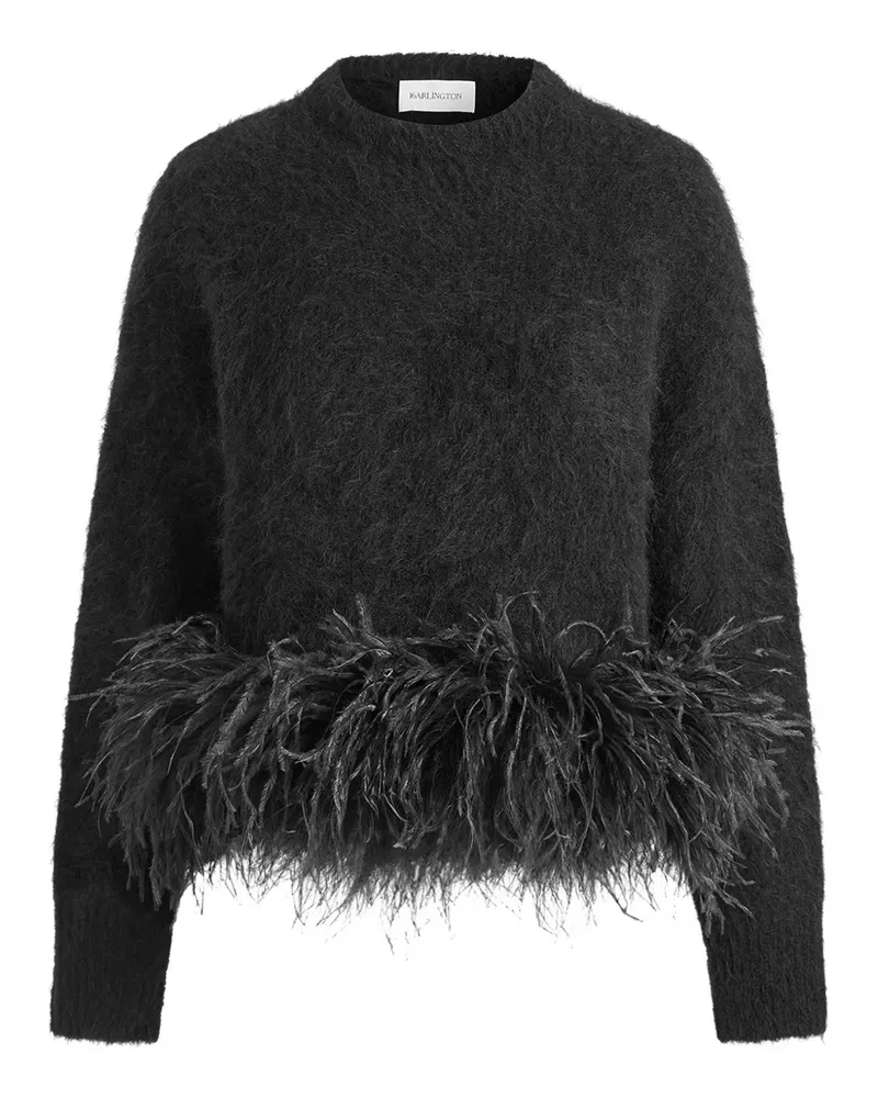 16ARLINGTON Dovico Oberteil mit Federn - Schwarz Schwarz