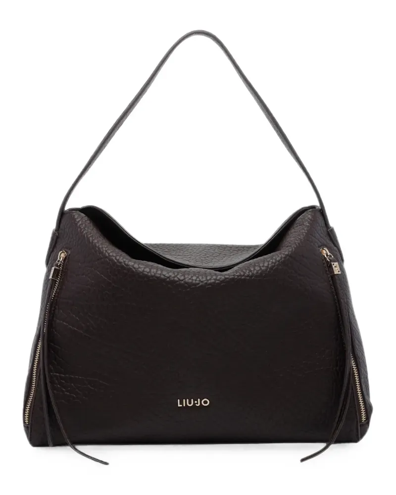Liu Jo grained-effect zip-detail tote bag - Rot Rot