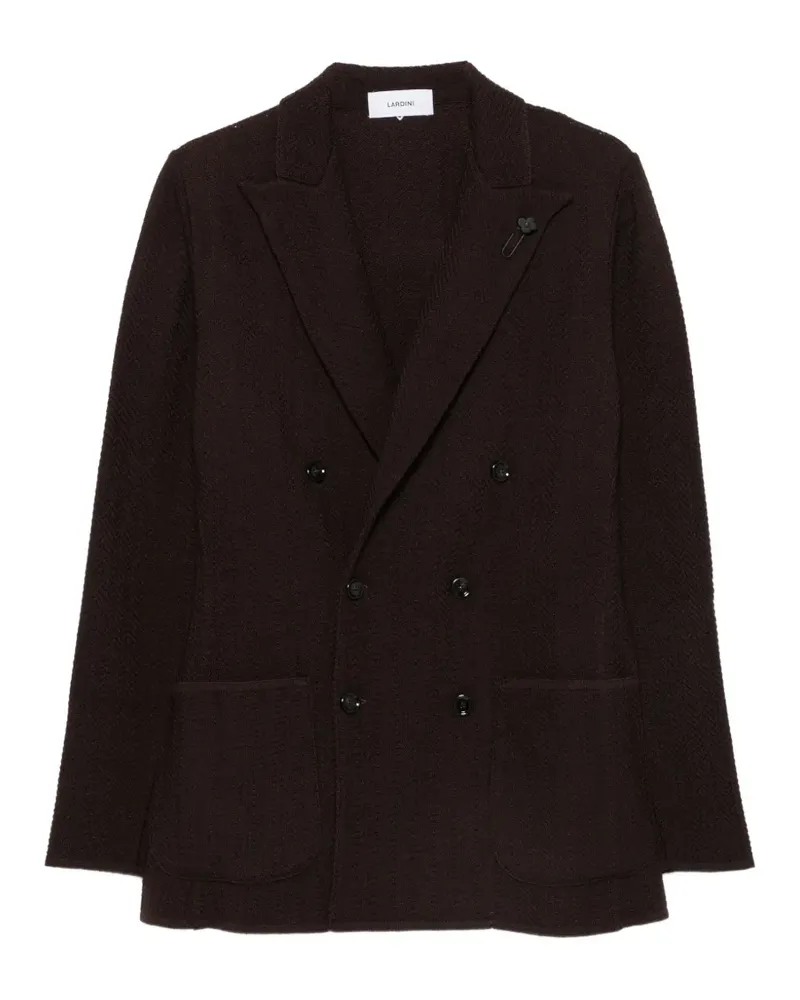 LARDINI double-breasted blazer - Braun Braun