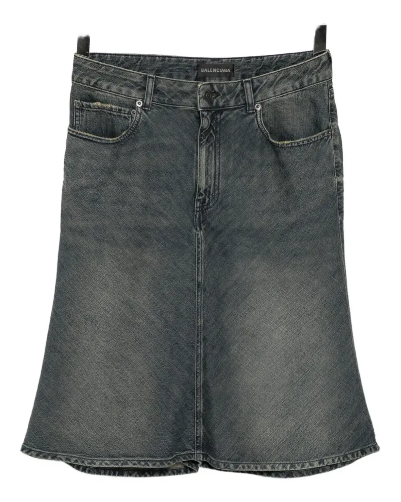 Balenciaga Godet Jeansrock - Blau Blau