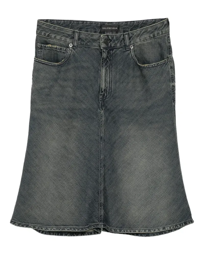 Balenciaga Godet Jeansrock - Blau Blau