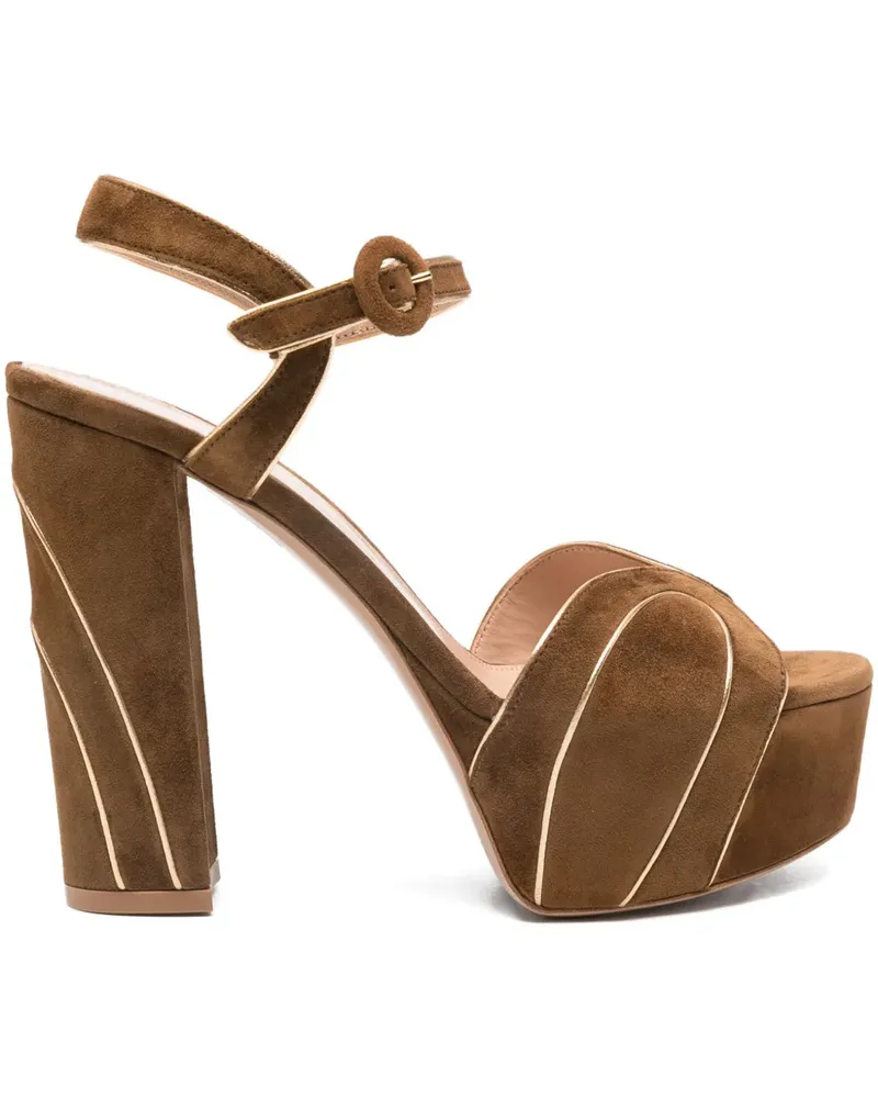 Gianvito Rossi 125mm platform sandals - Braun Braun