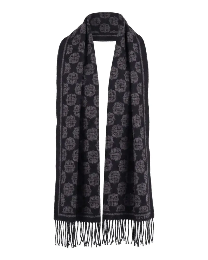 Givenchy 4G-motif fringed scarf - Schwarz Schwarz