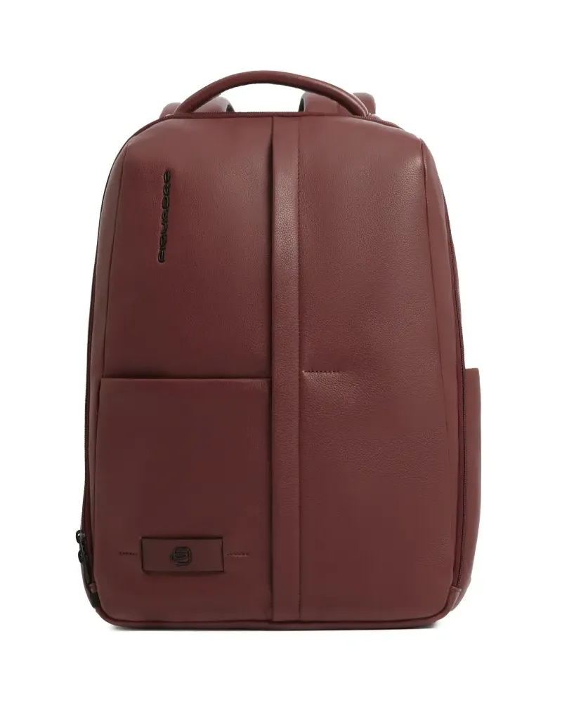 Piquadro Laptop-Rucksack aus Leder - Braun Braun