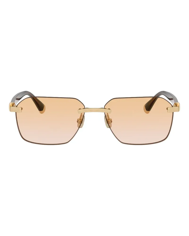 Brunello Cucinelli rectangle-frame sunglasses - Braun Braun