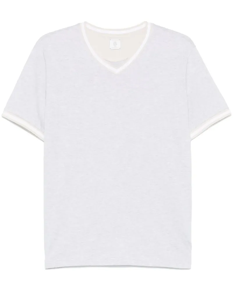 Eleventy Meliertes T-Shirt - Grau Grau