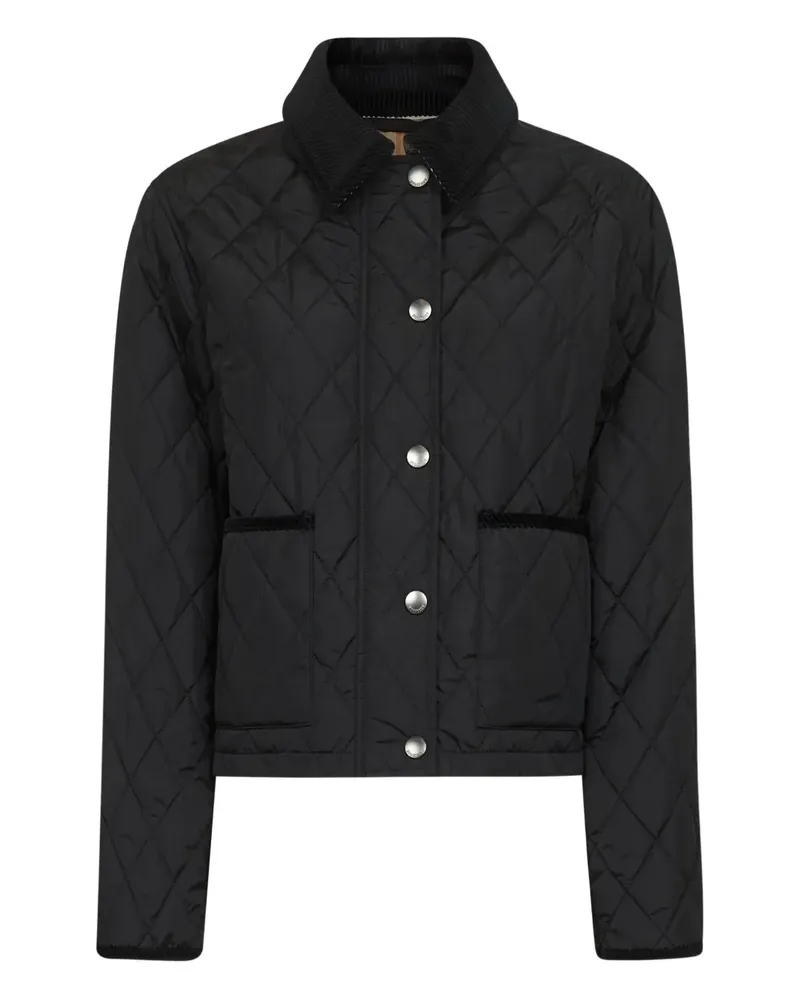 Burberry Jacke mit Rautensteppung - Schwarz Schwarz