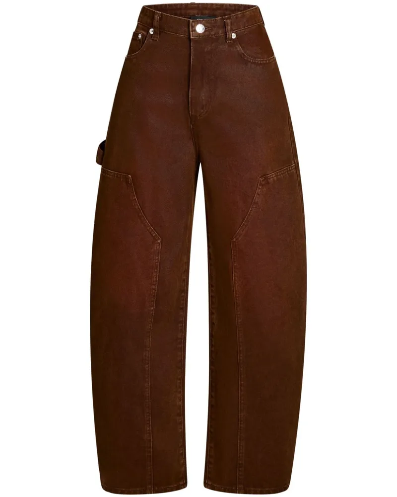 SER.O.YA Marbel Jeans mit Barrel-Bein - Braun Braun