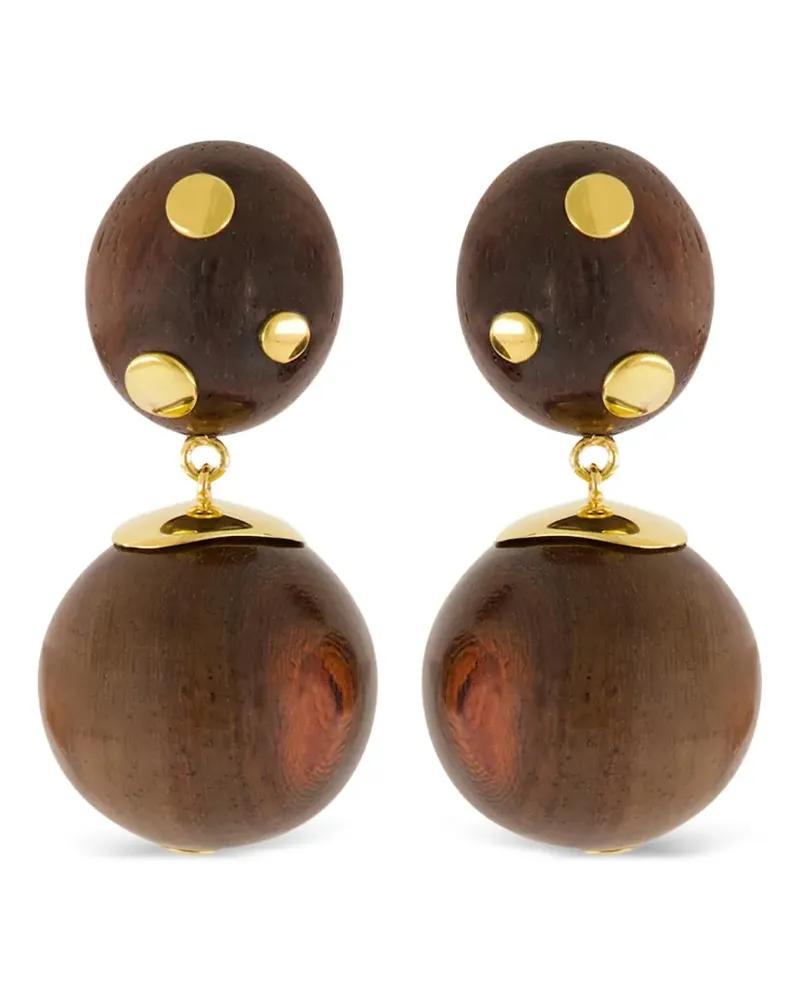 Lizzie Fortunato Ohrstecker mit Nieten - Gold Gold