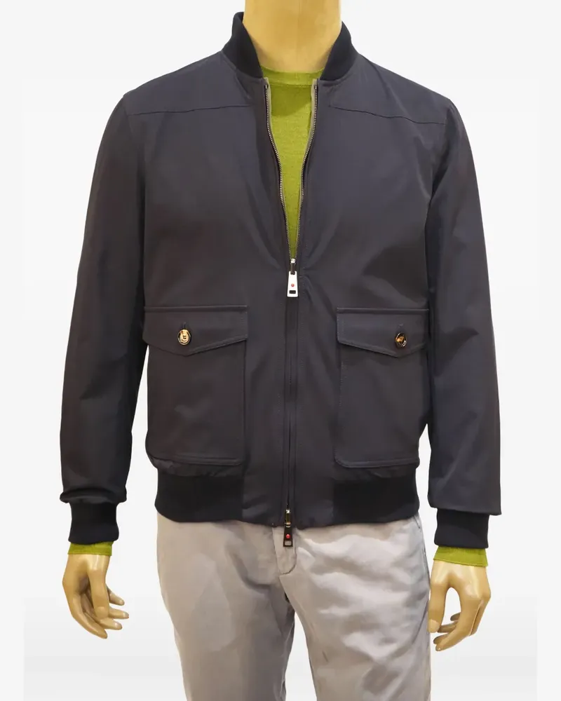 Kiton Wendbare Kired Penna Jacke - Blau Blau