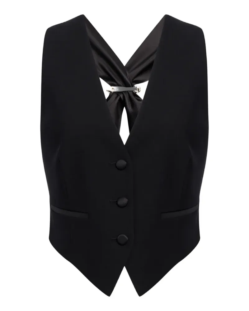Dondup buckled-back waistcoat - Schwarz Schwarz